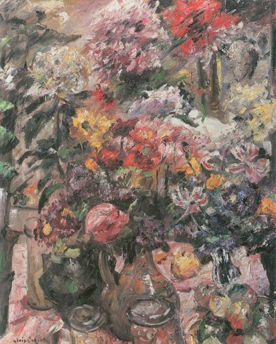 Still Life with Chrysanthemums and Amaryllis by Lovis Corinth